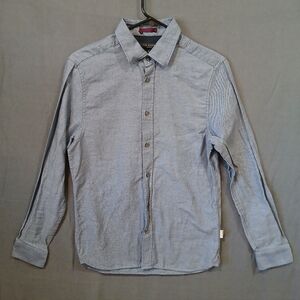 Ted Baker London Shirt Youth 2 Light Blue Casual Button-Down